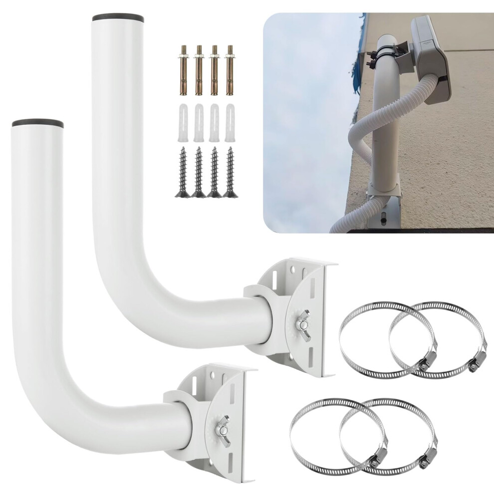 2 Pack Wireless Bridge Mount With Adjustable Pole Or Wall Bracket For Outdoor Antenna 9169991115634