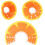 (S Orange) Rapid Recovery Pet Collar Comfortable Cat Double-breasted Adjustable Protective Cone Orange S 3
