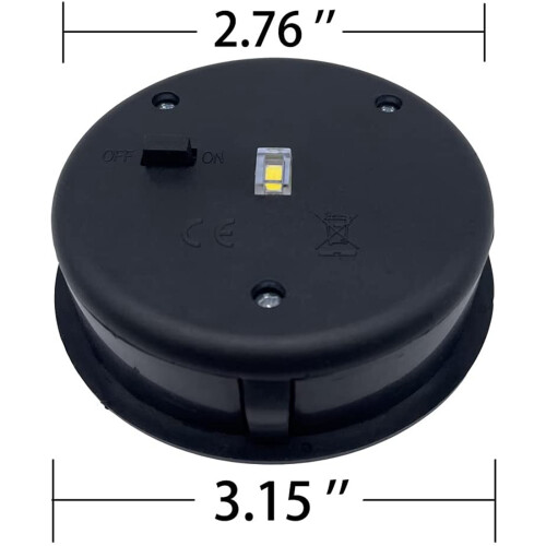 2 Pack Solar Lights Replacement Top for Lanterns, Waterproof Round Solar Lanterns Replacement Accessories(3.15 Inch) 2
