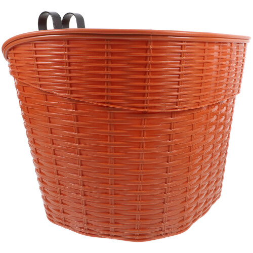 1Ensemble Panier Imitation Rotin Portable Pour Guidon