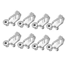 24Stk Clip-on Ohrclip Basis Silber Für Individuellen Schmuck