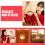 Rood Gevulde Pop Kawaii Decoratie Geschenkjaar 4
