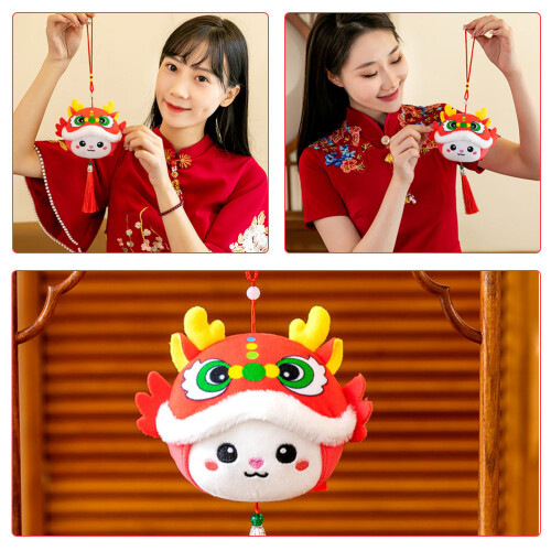 Rood Gevulde Pop Kawaii Decoratie Geschenkjaar 2