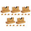 10Paires Support Mural Bois Pour Bâtons De Baseball Stable 6