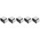 5Pièces Bouchons PVC Argent Forme Fer À Cheval Rampe 11