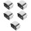 5Pièces Bouchons PVC Argent Forme Fer À Cheval Rampe 9