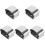 5Pièces Bouchons PVC Argent Forme Fer À Cheval Rampe 4