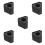 5Pcs Multifunctional Black Mic Flag Station with Foam for Interviews 8