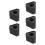 5Pcs Multifunctional Black Mic Flag Station with Foam for Interviews 6