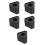 5Pcs Multifunctional Black Mic Flag Station with Foam for Interviews 10