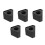 5Pcs Multifunctional Black Mic Flag Station with Foam for Interviews 4