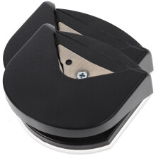 2Pièces Coupe-Coin Rond Noir En ABS Acier Inoxydable Pour DIY