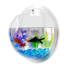 4Pcs Premium Acrylic Hanging Fish Tank Wall Aquariums for Home Decor