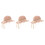 3Pièces Chapeaux Enfants Rose Protection Réglables 7
