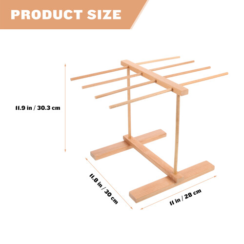 Support À Pâtes En Bois Kaki Pour Cuisine Usage 1