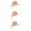 3Pièces Chapeaux Enfants Rose Protection Réglables 8