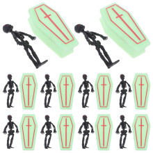 5 Ensembles De Récipients Plastique Cercueil, Figurines Miniatures