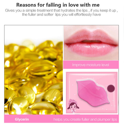 40Pièces Masques Gel Rose Collagène Hydratation Et 2