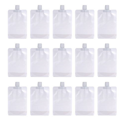 100Pièces Pochettes Transparente Recyclable À Bouchon Étanche 2