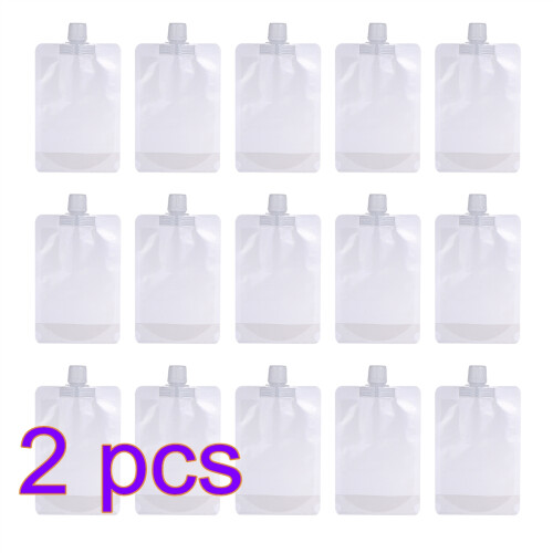 100Pièces Pochettes Transparente Recyclable À Bouchon Étanche 1
