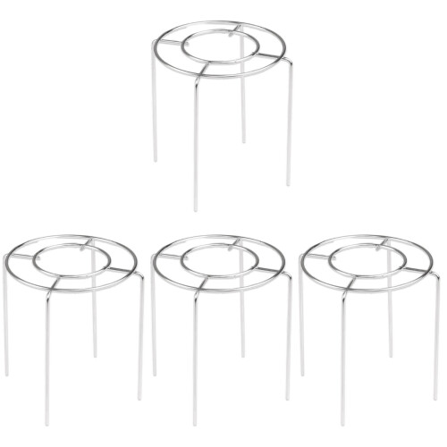 4Pièces Support De Cuisson Argenté Pour Gâteaux Pâtisseries 1