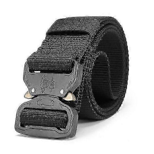 (140CM, BLACK3) Military Equipment Combat Tactical Belts