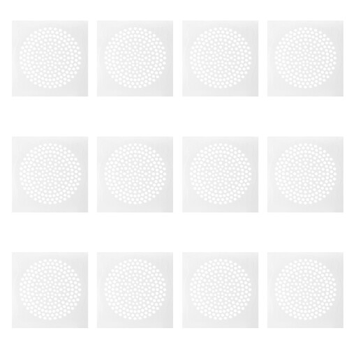 60Pièces Décalcomanies Drain Sol Blancs Anti-Insectes Cheveux 1