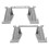 6 Pièces Pont Miniature Gris Pour Table De Sable Jouet Éducatif 2