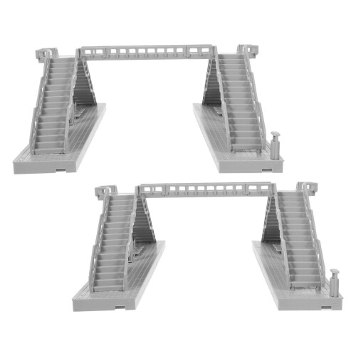 6 Pièces Pont Miniature Gris Pour Table De Sable Jouet Éducatif 1