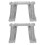 6 Pièces Pont Miniature Gris Pour Table De Sable Jouet Éducatif 3