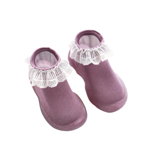 1Paire Bébé Épaisses Anti- En Violette