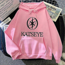 (S,Number 18)Katseye Tour Korean-Style Printed Pullover Hoodie For Women, Loose Casual Sweatshirt, Hot-Selling 0926