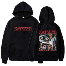 (XL,Number 1)Katseye Tour Korean-Style Printed Pullover Hoodie For Women, Loose Casual Sweatshirt, Hot-Selling 0926