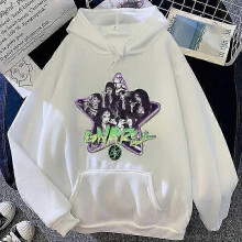 (L,Number 5)Katseye Tour Korean-Style Printed Pullover Hoodie For Women, Loose Casual Sweatshirt, Hot-Selling 0926