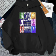 (XL,Number 14)Katseye Tour Korean-Style Printed Pullover Hoodie For Women, Loose Casual Sweatshirt, Hot-Selling 0926