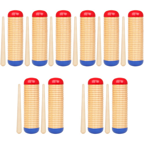 10Ensembles Sand Hammers Bois Shakers Percussion Pour Usage Décoratif 2