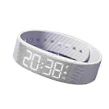 (White) New Fitsleeps Alarm Clock Watch,Fitsleeps Alarm BraceletSilent Vibration Wake-Up