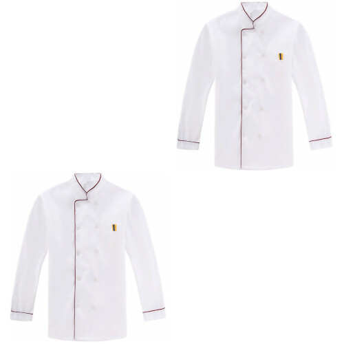 2Pièces Blouse Chef Simple Confortable Restaurant 2