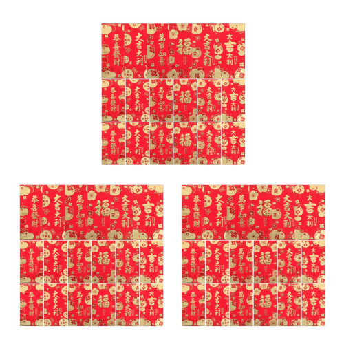 3Pièces Rouges Design 2025 Fête Printemps 2