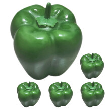 25Stk Imitierte Paprika Grüne Gemüsemodell Fotohintergrund