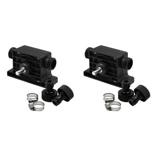 2Pièces Perceuse Électrique Noir Compacte Pour Transfert Liquide 1