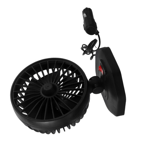 3Pcs Portable USB Car Fans ABS Compact Low Noise Adjustable Black