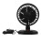 3Pcs Portable USB Car Fans ABS Compact Low Noise Adjustable Black 2