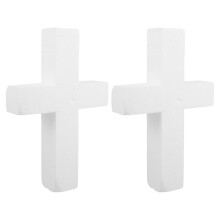 6 pcs unfinished foam cross shapes for christmas diy church decor