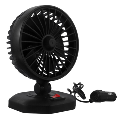 3Pcs Portable USB Car Fans ABS Compact Low Noise Adjustable Black 2