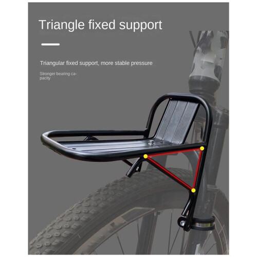 Bicycle Front Rack Bicycle Basket Bracket Mountain Bike Front Rack Alloy Front Fork Rack Bicycle Equipment 1
