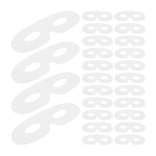 5Pcs White Paper DIY Masks for Decorating Kids Adults Halloween Events
