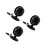 3Pcs Portable USB Car Fans ABS Compact Low Noise Adjustable Black 10
