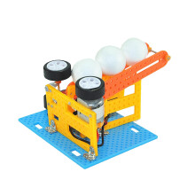 STEM Educational Kit with MotorDriven Ball Pitcher, Adjustable Angle DIY Physics Experiment Set