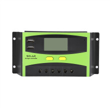 PWM Solar Charge Controller 50A 12V 24V 48V with Automatic Voltage Recognition, USB and LED Display for Home RV